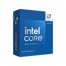 Procesador Intel Core i7 14700KF | 20 Cores (8 Performance-cores / 12 Efficient-cores) | 28 Threads | Hasta 5.6Ghz | 33Mb | Socket LGA1700 | Intel 14th Generación. - BX8071514700KF