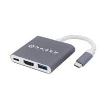 Adaptador Naceb Tipo C | HDMI | USB 3.0 | PD - NA-0111