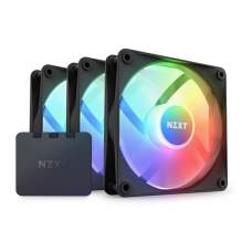 Ventiladores NZXT F120 Core RGB, Kit de 3 Ventiladores 120mm Negros RGB - 5056547203003 