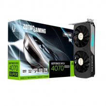Tarjeta de video Nvidia Zotac GeForce RTX 4070 Super Twin Edge OC, DLSS 3, RAY TRACING, REFLEX, STUDIO, 12GB GDDR6X - ZT-D40720H-10M
