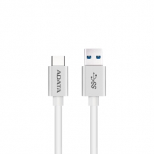 Cable Adata USB a USB-C, Blanco, 1 Metro - ACA3AL-100CM-CSV