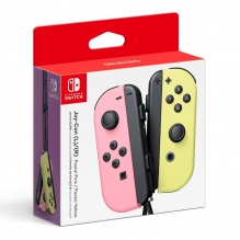 Controles Joy-Con Izquierdo y Derecho para Nintendo Switch, Color Rosa Pastel/Amarillo Pastel- Standard Edition - HACAJAVAF