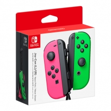 Controles Joy-Con Izquierdo y Derecho para Nintendo Switch, color Rosa/Verde Neón - Standard Edition - HACAJAHAA