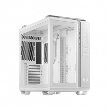 Gabinete Asus TUF Gaming GT502 White | ATX, Micro-ATX, Mini-ITX | Doble Cámara | Vista Panorámica | Panel frontal con USB tipo C de alta velocidad | Tooless | GT502/WHT/TG