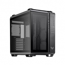 Gabinete Asus TUF Gaming GT502 Black | ATX, Micro-ATX, Mini-ITX | Doble Cámara | Vista Panorámica | Panel frontal con USB tipo C de alta velocidad | Tooless | GT502/BLK/TG