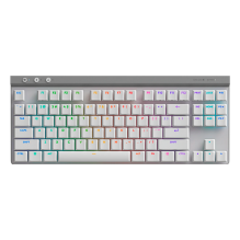 Teclado Gamer Logitech G515 Lightspeed TKL,  Mecánico, Inalámbrico, Bluetooth, Blanco, Inglés - 920-012535