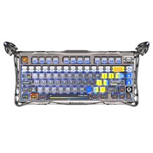 Teclado Mecánico Inalámbrico GravaStar Mercury K1 Pro Interstellar Silver, 75%, 79 Teclas, Hot-Swap, Bluetooth, 2.4 GHz, RGB – GS K1 PRO_S_CGRY