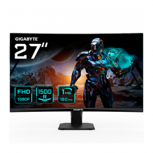 Monitor Gamer Curvo Gigabyte GS27FC, 27″ FHD, 180Hz, FreeSync, HDMI/DP, Negro – GS27FC US