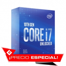 Procesador Intel Core i7 10700KF, 8 Cores, 16 Threads, 16MB, 3.80Ghz/5.10Ghz, Socket 1200 - Precio Especial