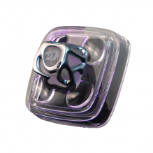 Keycap Redragon para una tecla, transparente con plateado