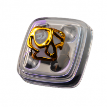 Keycap Redragon para una tecla, transparente con dorado