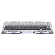 Teclado Mec&aacute;nico Gamer GravaStar Mercury K1, 75%, inal&aacute;mbrico, Gradient White &ndash; GS K1_GWHT