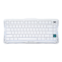Teclado Mec&aacute;nico Inal&aacute;mbrico GravaStar Mercury K1 Opaline White, 75%, 79 Teclas, Switches Lineales, Bluetooth 5.0, 2.4 GHz, USB-C, RGB &ndash; GS K1_WHT