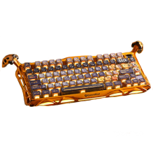Teclado Mec&aacute;nico Gamer GravaStar Mercury K1 Pro Special Edition, 75%, inal&aacute;mbrico, Battle-Worn Yellow &ndash; GS K1 PRO_YLW