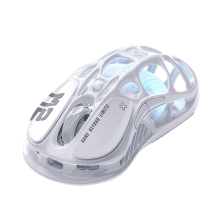 Mouse Gamer Inal&aacute;mbrico GravaStar Mercury M2, Opaline White &ndash; GRAVASTAR M2_WHITE