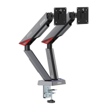 Soporte Doble para Monitor MSI MPG MT161DR, RGB, VESA 75&times;75/100&times;100, 17"&ndash;38", brazo con resorte &ndash; MPG MT161DR