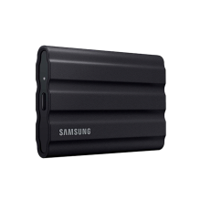 Unidad de Estado Solido SSD Externa Samsung T7 Shield 1 TB, USB 3.2 Gen 2, Lectura 1050 MB/s, Escritura 1000 MB/s, IP65, Resistente a Ca&iacute;das, Negro &ndash; MU-PE1T0S/AM