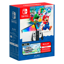 Consola Nintendo Switch OLED + Super Mario Bros. Wonder + 3 Meses Nintendo Switch Online 