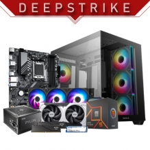 PC Gamer DeepStrike | AMD Ryzen 5 7600 | Nvidia RTX 5060 TI | RAM 16GB DDR5 | 1TB M.2 | 4 Ventiladores RGB