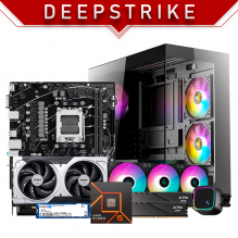 PC Gamer DeepStrike | AMD Ryzen 5 7600 | Nvidia RTX 5060 TI | RAM 16GB DDR5 | 1TB M.2 | 3 Ventiladores RGB 