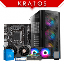 PC Gamer Kratos | Intel Core i5-14400F | RTX 5060 8GB | 32GB DDR5 | 1TB NVMe M.2  | AIO 240mm