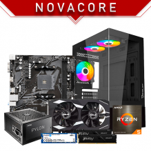 PC Gamer NovaCore | Ryzen 5 5500 | 16 GB 3200 MHz | SSD M.2 500 GB | RTX 3050 6GB | 3 Ventiladores