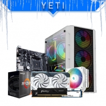 PC Gamer Yeti | AMD Ryzen 5 5500 | 16GB 3200Mhz | 500GB NVMe M.2 | 3 Ventiladores RGB