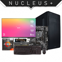 PC Nucleus + | Ryzen 7 5700G | 8 GB 3200 MHz | SSD M.2 500 GB | Gráficos integrados | Monitor | Teclado y Mouse