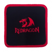 Posavasos Redragon, 10 x 10 cm, Negro con Rojo