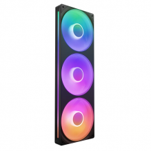 Ventilador NZXT F360 RGB Core, 3x 120mm, 2400RPM, Iluminación RGB, Negro - RF-U36HF-B1