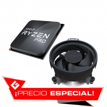 Procesador AMD Ryzen 3 PRO 4350G, 4 Cores, 8 Threads, Radeon Vega 6 Graphics, 3.8Ghz Base, 4.0Ghz Max, Socket AM4, Wraith Stealth, OEM - 100-000000148