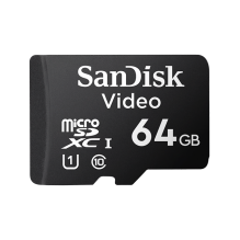 Memoria MicroSD SanDisk High Endurance, 64GB, UHS-I U1, Clase 10, hasta 100 MB/s, para videovigilancia 24/7 &ndash; SDSDQAS4-064G-BP