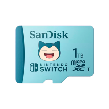 Memoria MicroSDXC SanDisk 1TB Para Nintendo Switch Edición Pokémon Snorlax, hasta 100 MB/s, Clase 10, U3, V30, 4K UHD - SDSQXAO-1T00-GN6ZK