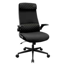Silla Gamer Ergon&oacute;mica COUGAR Stryder, respaldo alto, brazos abatibles, negro &ndash; CGR-STD-BLB