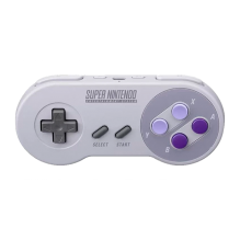 Control Inalámbrico Nintendo Switch Online Super NES, Edición Americana, Diseño Clásico SNES, Recargable, Gris – HAC-042
