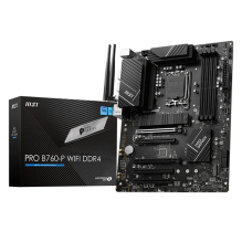 Tarjeta Madre MSI PRO B760-P WIFI DDR4, ATX, LGA 1700, Intel B760, DDR4 hasta 5333+ OC, 2&times; M.2, Wi-Fi 6E, Bluetooth 5.3 &ndash; PRO B760-P WIFI DDR4