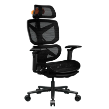 Silla Gamer Ergon&oacute;mica COUGAR Terminator Air, Mesh, reposapi&eacute;s retr&aacute;ctil, negro/naranja &ndash; CGR-TAR-ORB