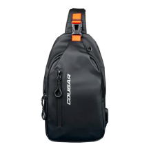 Mochila Crossbody COUGAR Uniride, Sling Bag 4 L, 2 Compartimentos Principales, Resistente al Agua, Puerto USB-A, Negro &ndash; 3MUNINXB.0001