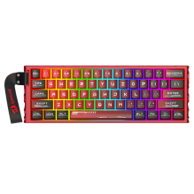 Teclado Gaming Magn&eacute;tico Redragon Venom K753 Red, 60%, 61 Teclas, UltraMag Hall Effect, Rapid Trigger, 8000 Hz, Aluminio CNC, RGB &ndash; K753-RGB-M