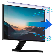 Filtro Anti Luz Azul RedANGEL para Monitor 27", tipo colgante, antirreflejo, protección ocular – X004R5447P