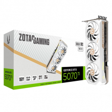 Tarjeta de Video ZOTAC GAMING NVIDIA GeForce RTX 5070 Ti SOLID OC WHITE, 16GB GDDR7, PCIe 5.0, Triple Fan &ndash; ZT-B50710Q2-10P