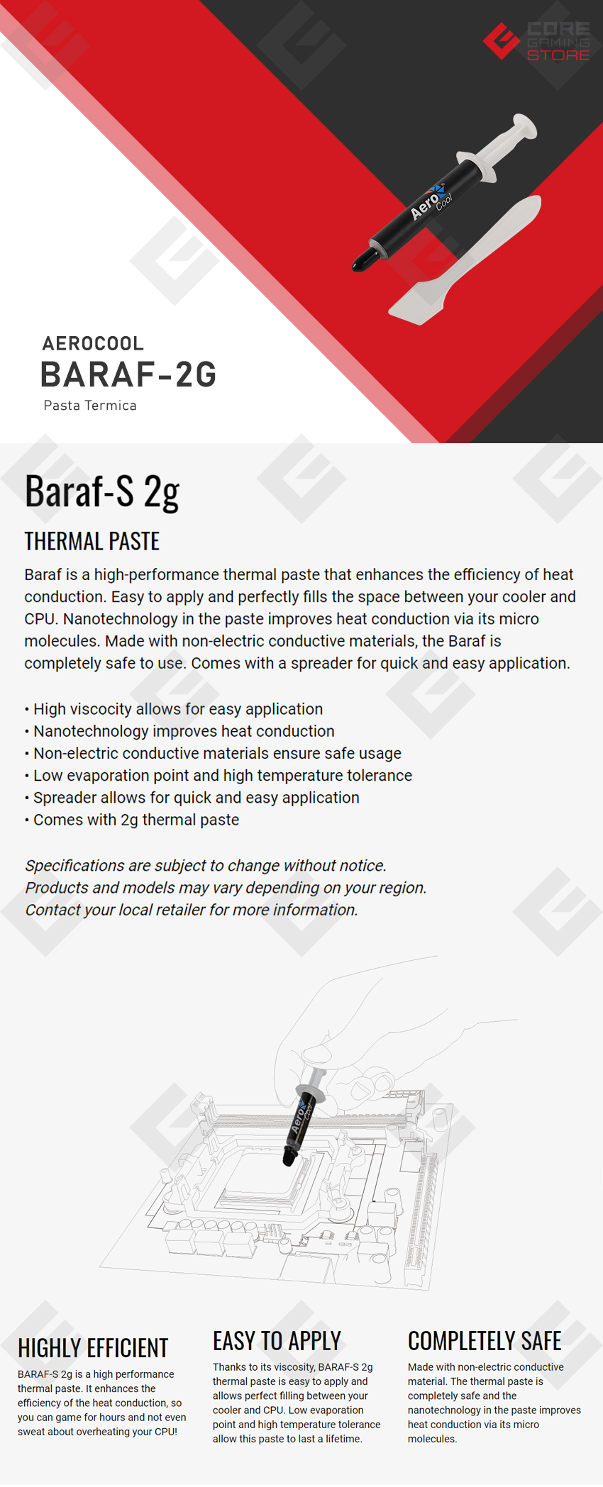 Pasta Termica Aerocool BARAF-S 2G