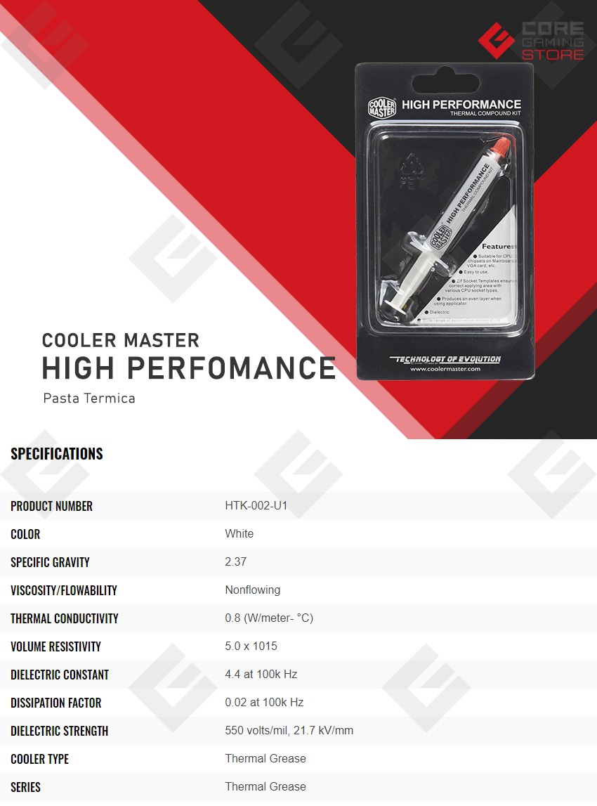 Pasta Termica Cooler Master RPD Grease High Performance