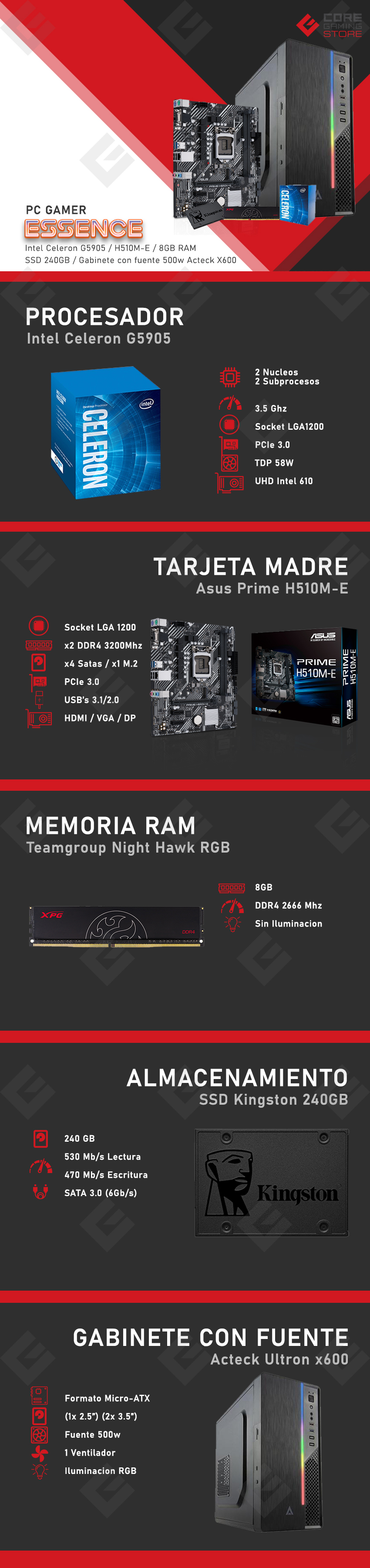 PC Gamer Essence Intel