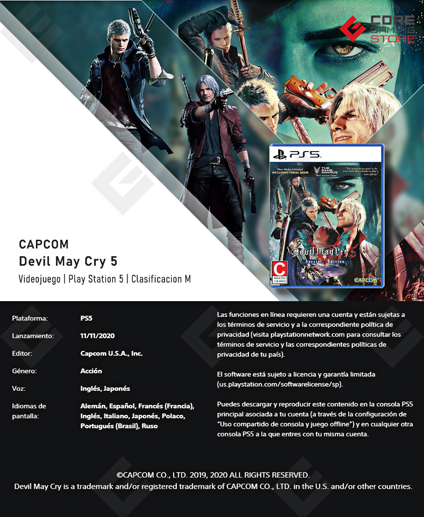 Videojuego Devil May Cry 5 | Special Edition | para PlayStation 5