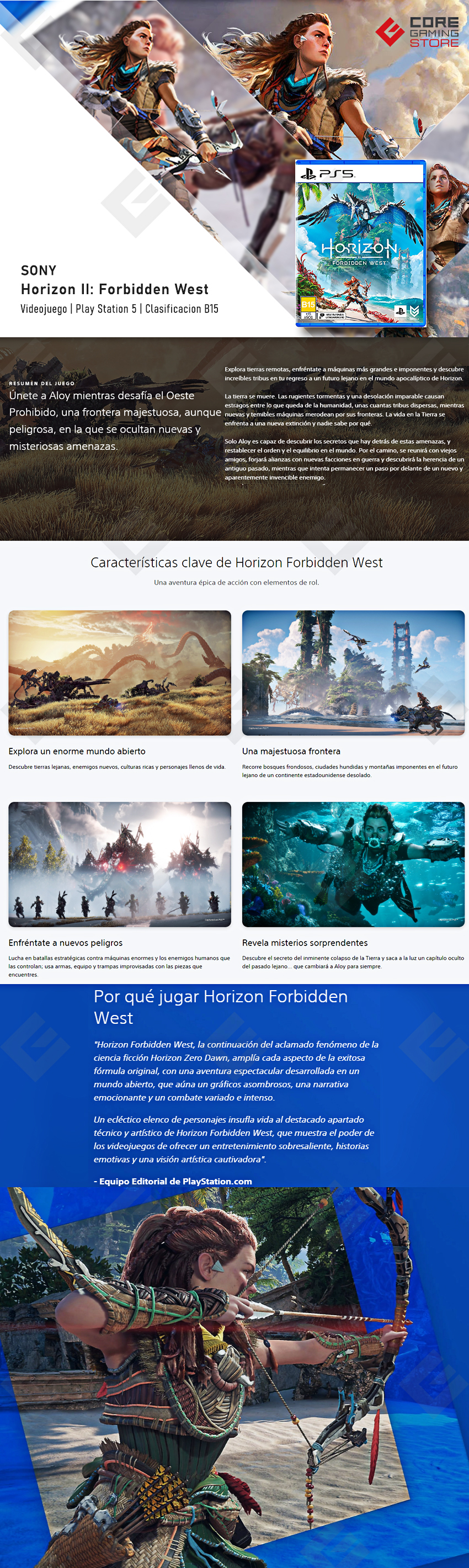 Videojuego Horizon II: Forbidden West - Standard Edition para PlayStation 5 - 3006567-AC