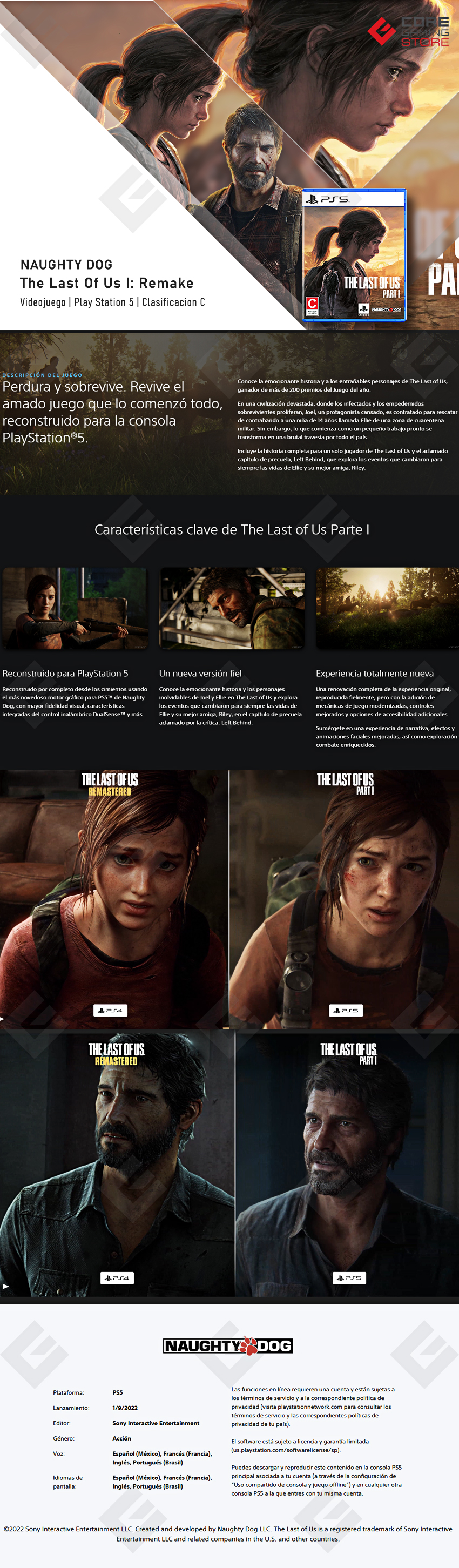 Videojuego The Last Of Us I: Remake para PlayStation 5 - 1000030406-AC